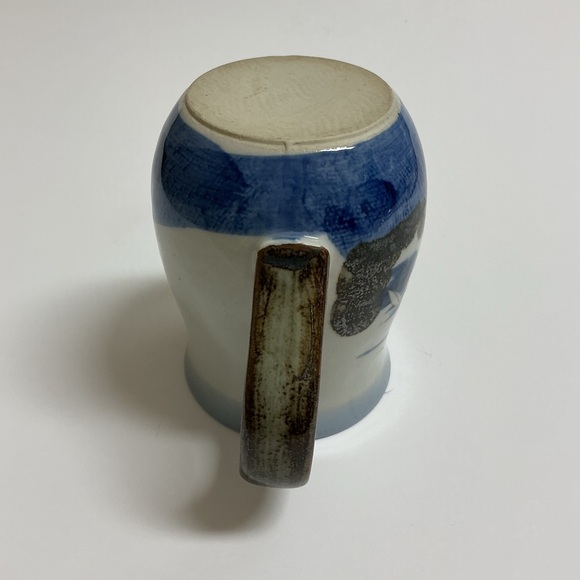 Nautical Coffee Mug Seaside Lighthouse Seagull Stoneware Tea Cup FL Vintage - Picture 5 of 13